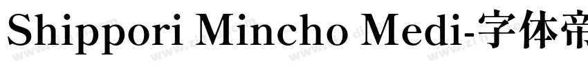 Shippori Mincho Medi字体转换